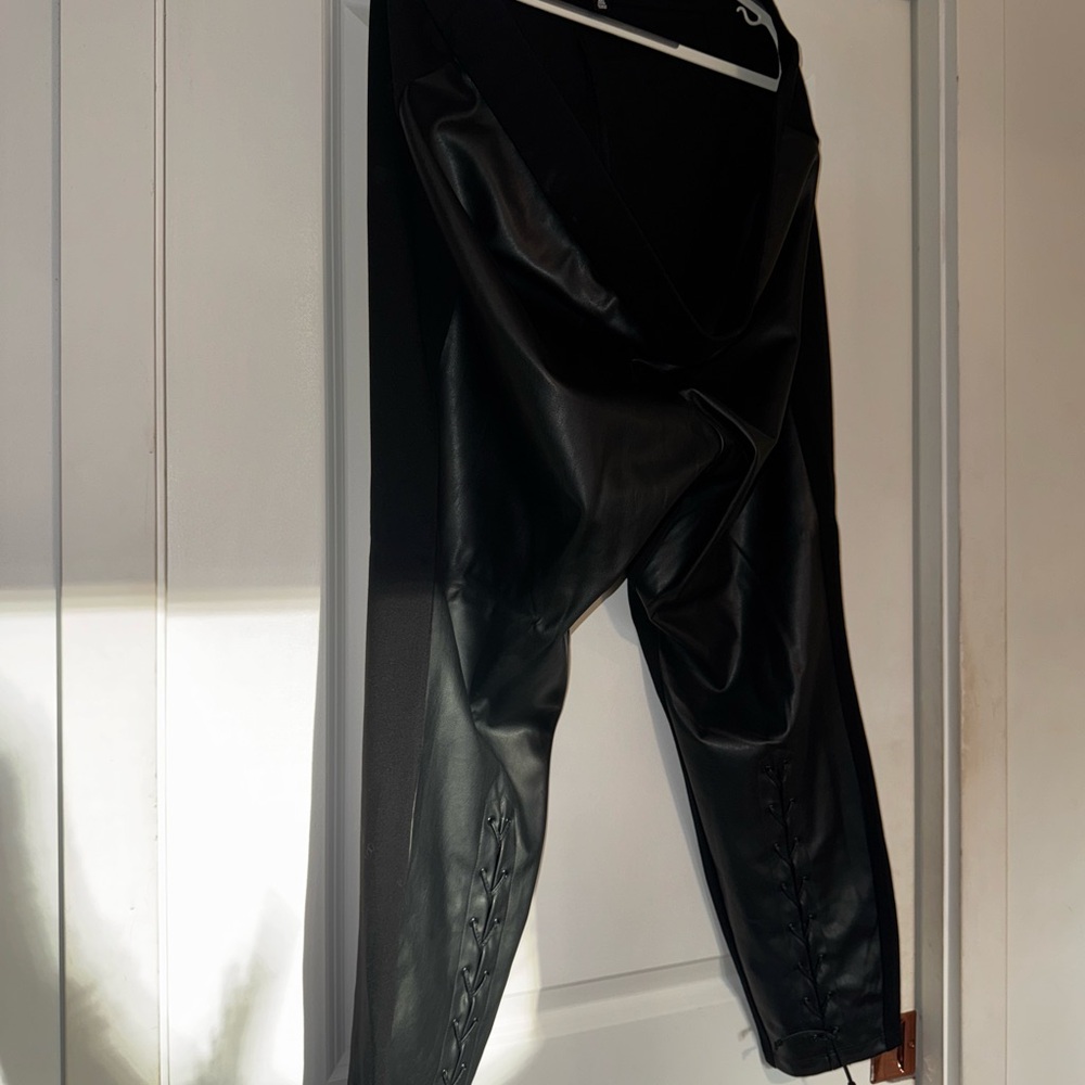 Love & Legend Black Faux Leather Pants